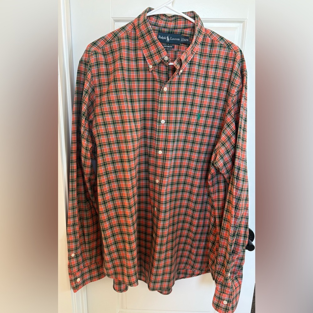 Men's Ralph Lauren Plaid Button-Down Shirt Size XL